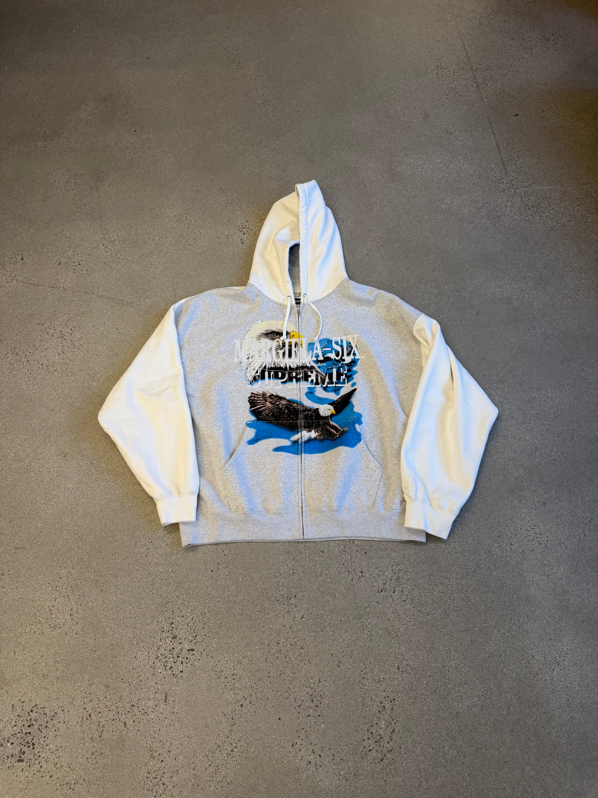 Supreme MM6 Maison Margiela White Eagle Zipup