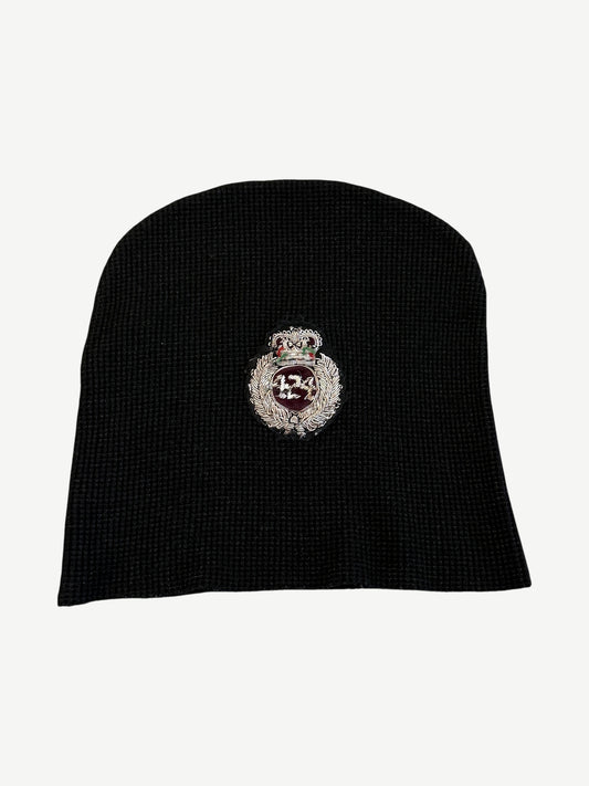424 Black Crest Thermal Skully Beanie