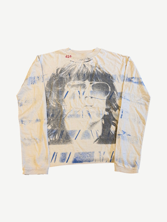 424 Striped Keith Richards Portrait Longsleeve