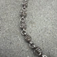 Chrome Hearts silver multi cross ball necklace clasp and pendant detail close-up