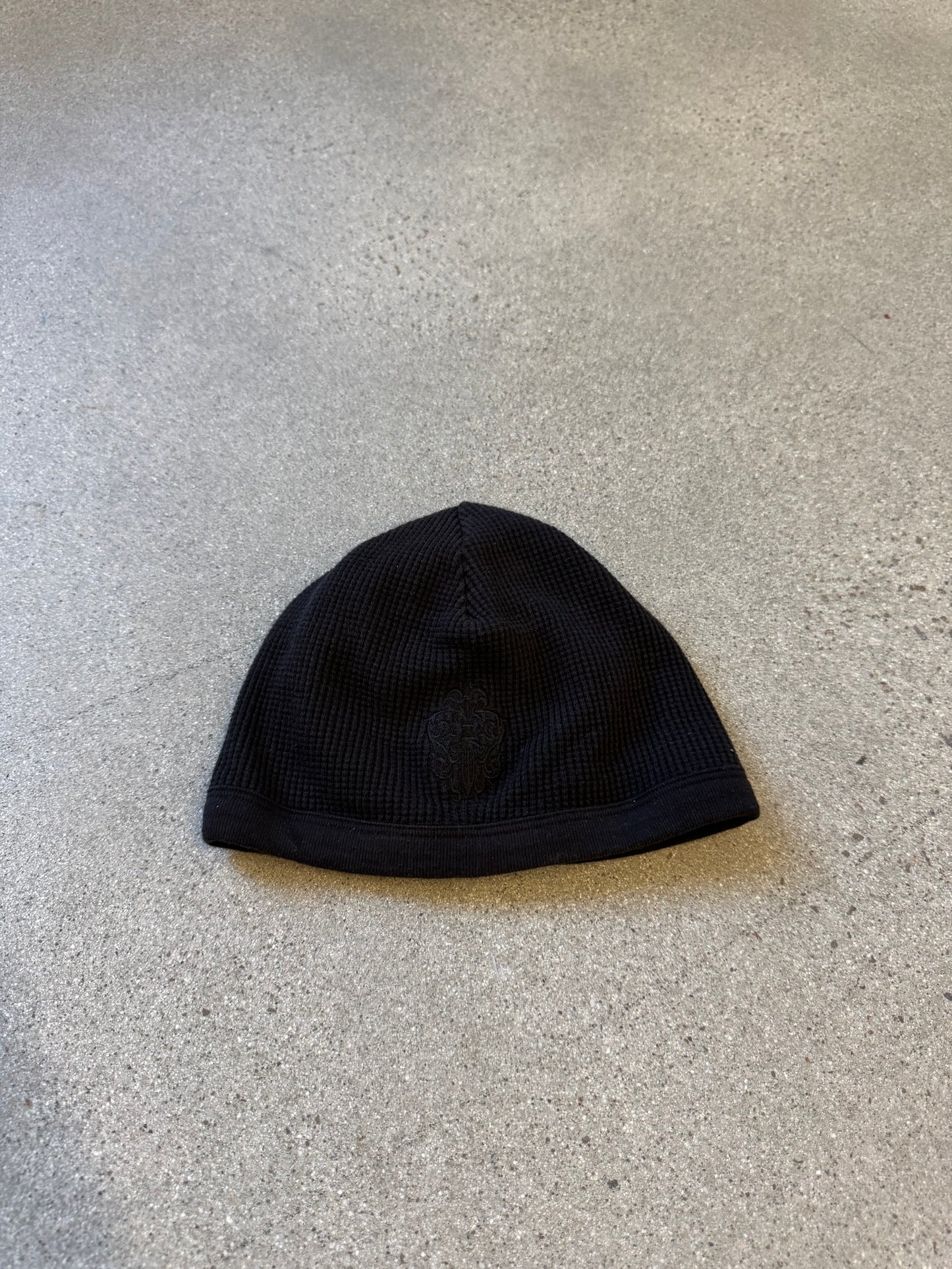 Chrome Hearts Vintage Black Vine Dagger Thermal Skully Beanie
