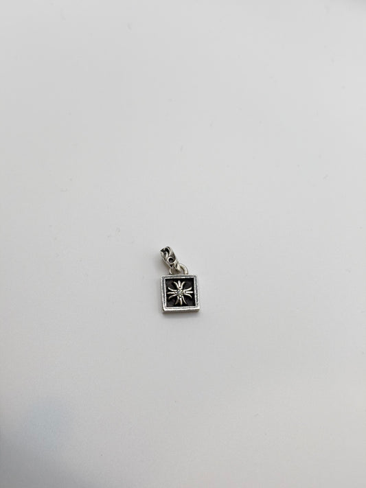 Chrome Hearts Diamond CH Plus Cross Frame Pendant