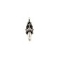 Chrome Hearts Silver Double Dagger Pendant