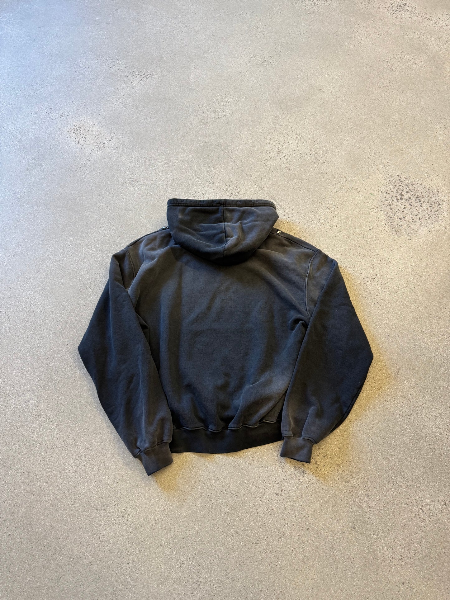 Satoshi Nakamoto Washed Black Necklace Hoodie