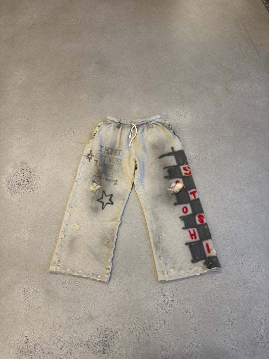 Satoshi Nakamoto Gray Get What I Want Sweatpants