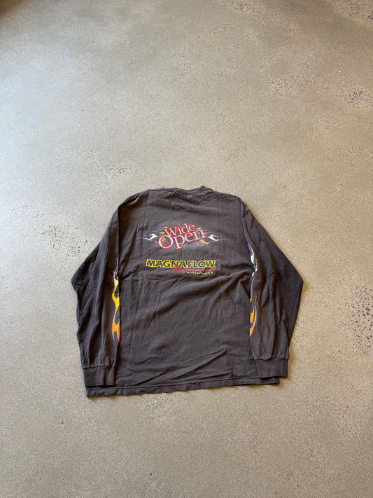 Vintage Faded Magnaflow Performance Exhaust Flame Longsleeve