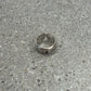 Chrome Hearts silver scroll label ring with sterling band and gothic engraved CH scroll detail.