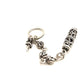 Chrome Hearts Silver Roller Keychain Keyring Pendant with Dagger