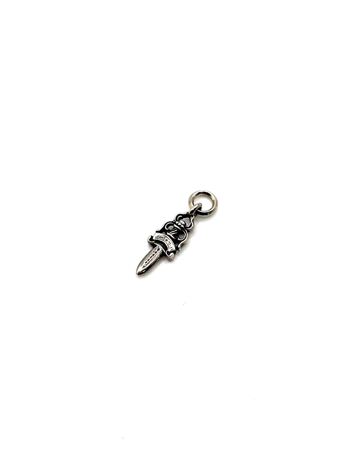 Chrome Hearts Silver No. 5 Dagger With Bale Pendant