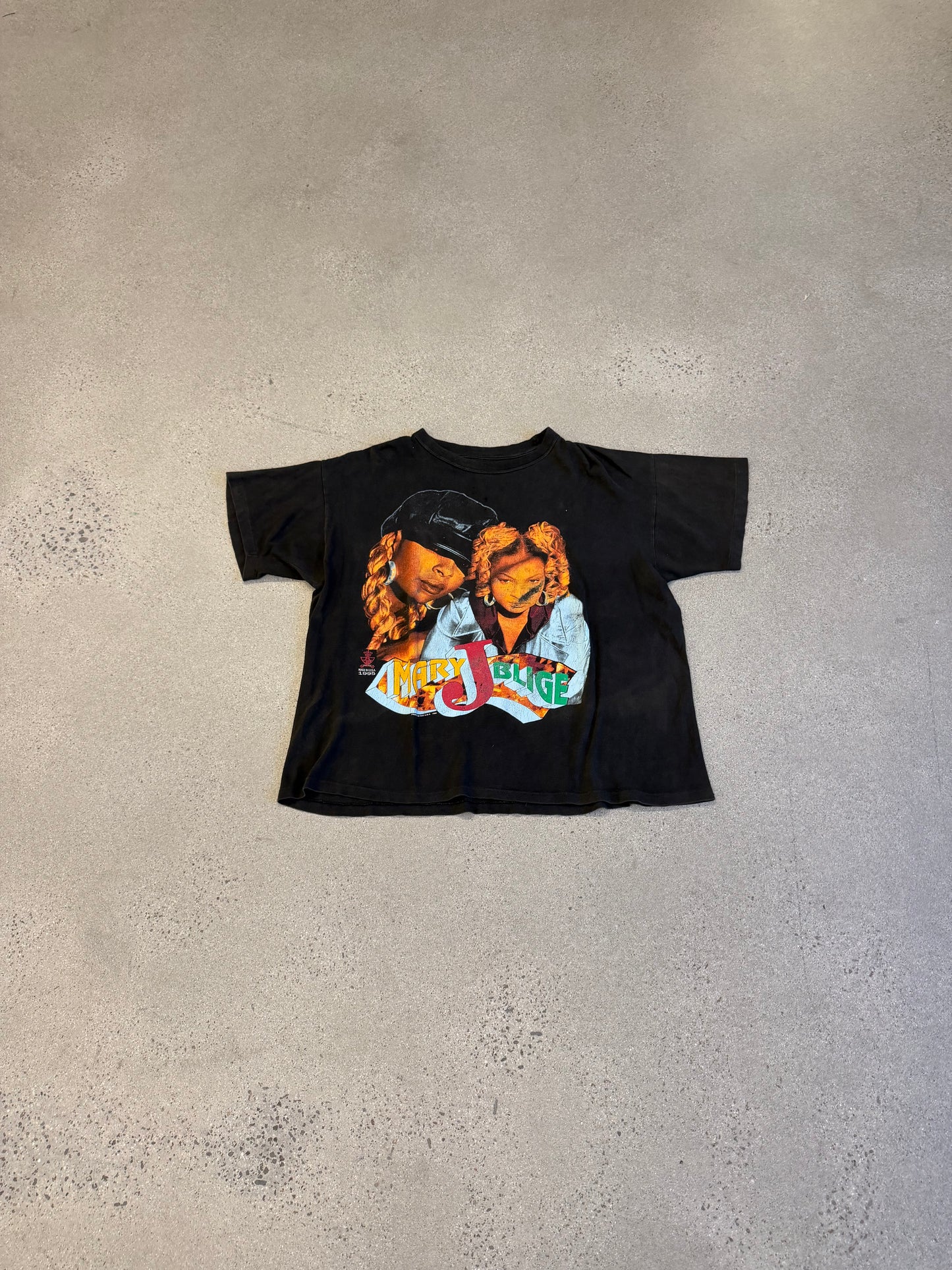 Vintage Mary J Blige Be Happy Rap Tee