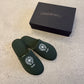 Chrome Hearts Honolulu Exclusive Green Hotel Slippers