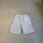 Supreme grey double knee painter sweat shorts back, hammer loop and reinforced rear pocket