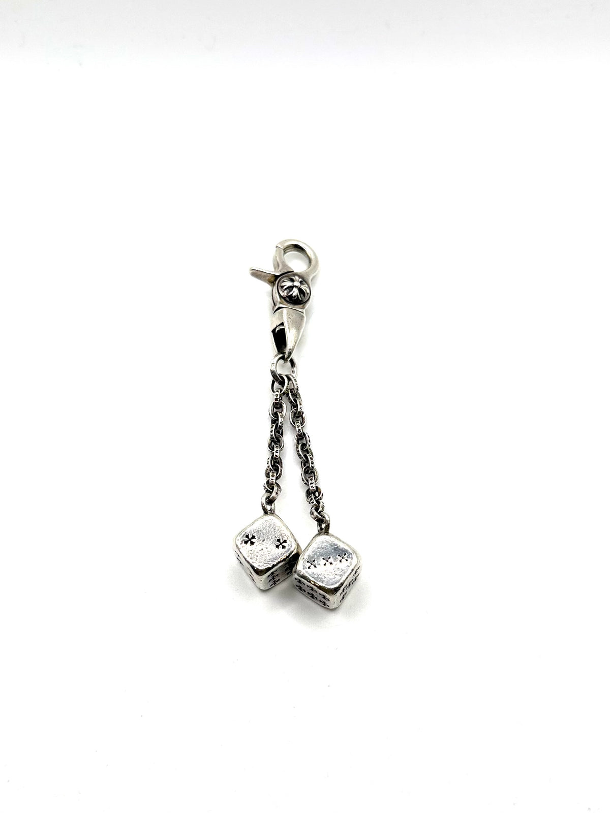 Chrome Hearts Silver Dice Keychain