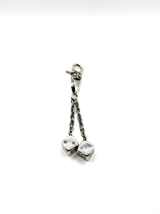 Chrome Hearts Silver Dice Keychain