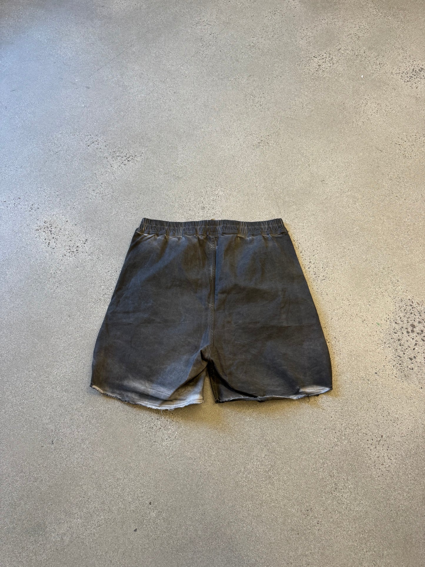 Rick Owens Dark Dust Long Denim Boxer Shorts