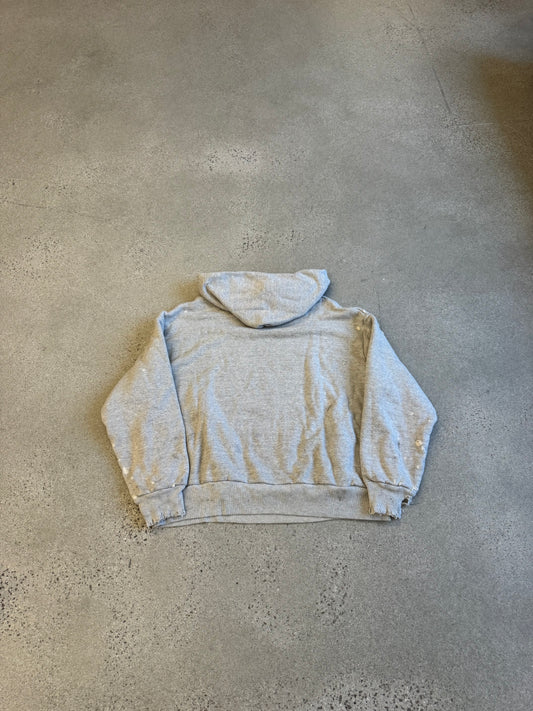 Saint Michael Gray Double Face Afterhood Thermal Hoodie