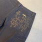 Chrome Hearts Black Flooded Patch Double Knee Carpenter Shorts