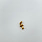 Chrome Hearts 22K Yellow Gold Pave Diamond Babyfat Cross Pendant