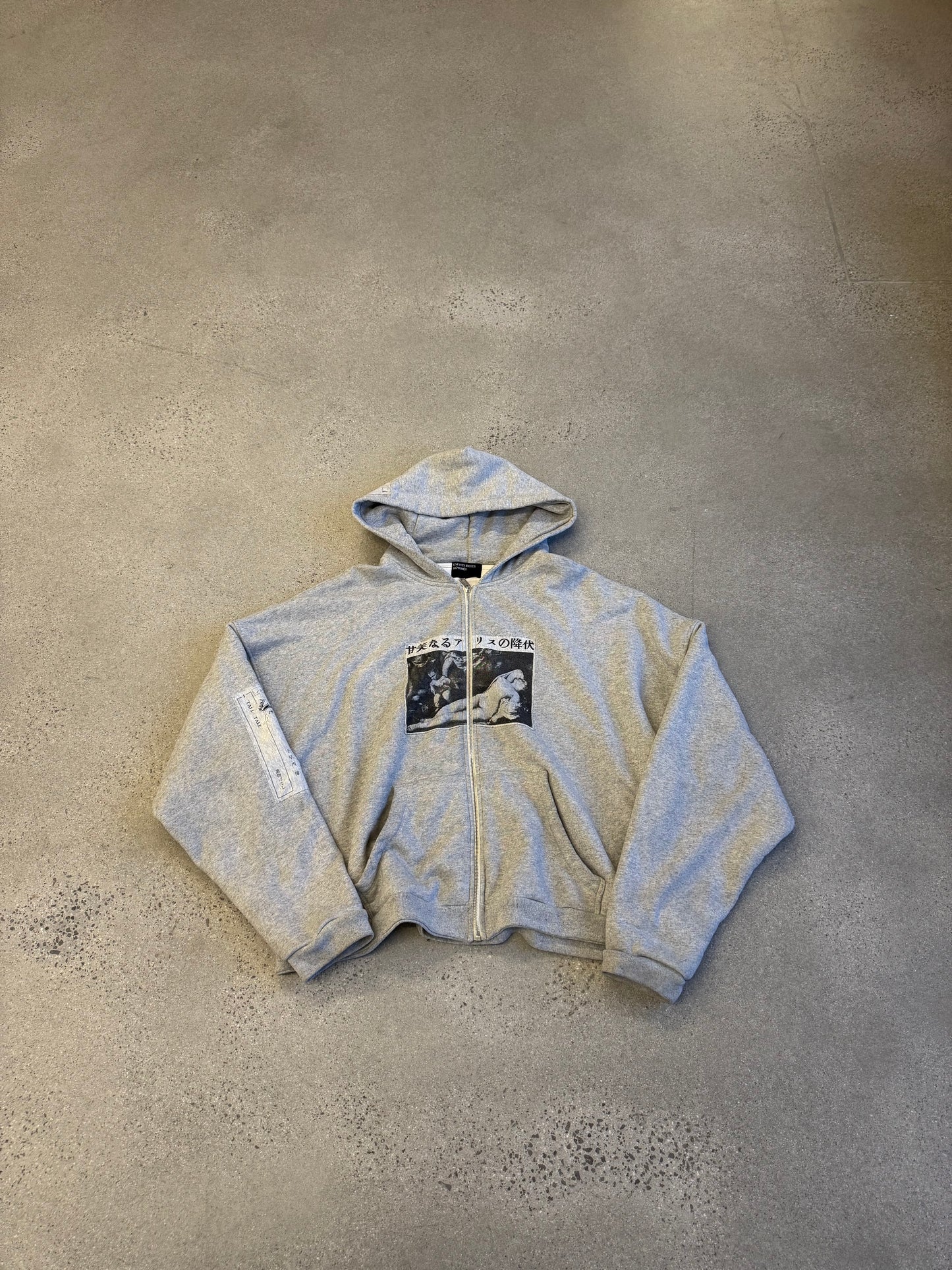 Enfants Riches Deprimes Assemblage Gray Thermal Zipup