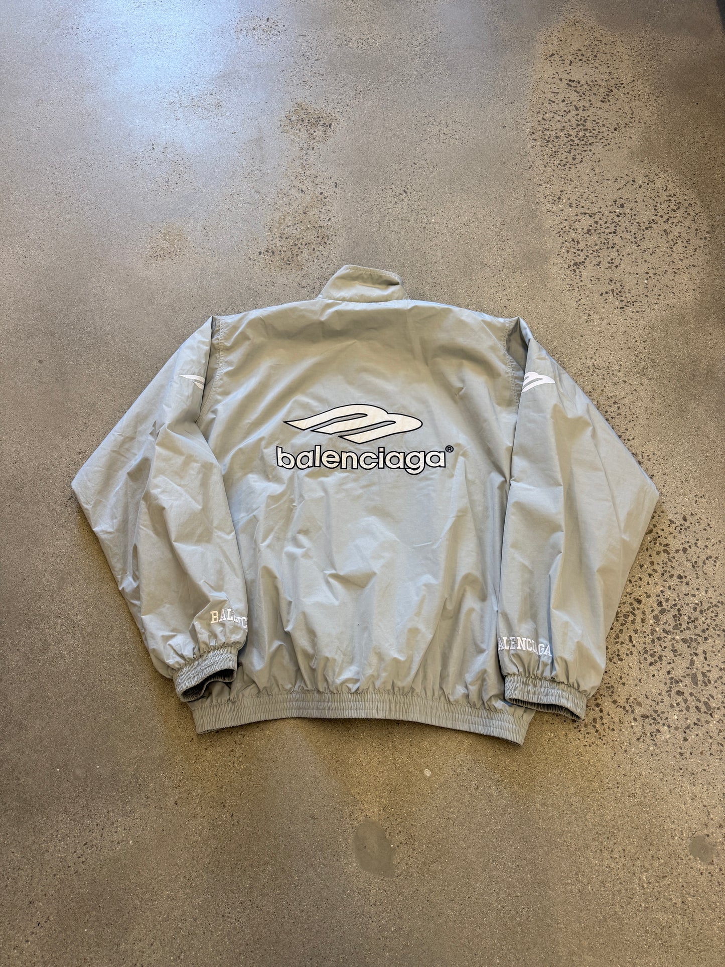 Balenciaga Gray 3B Football Tracksuit Jacket