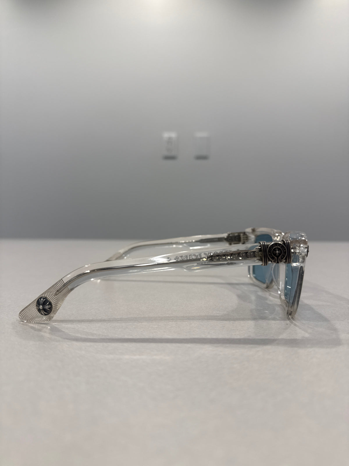 Chrome Hearts Clear Halllamanass Sunglasses