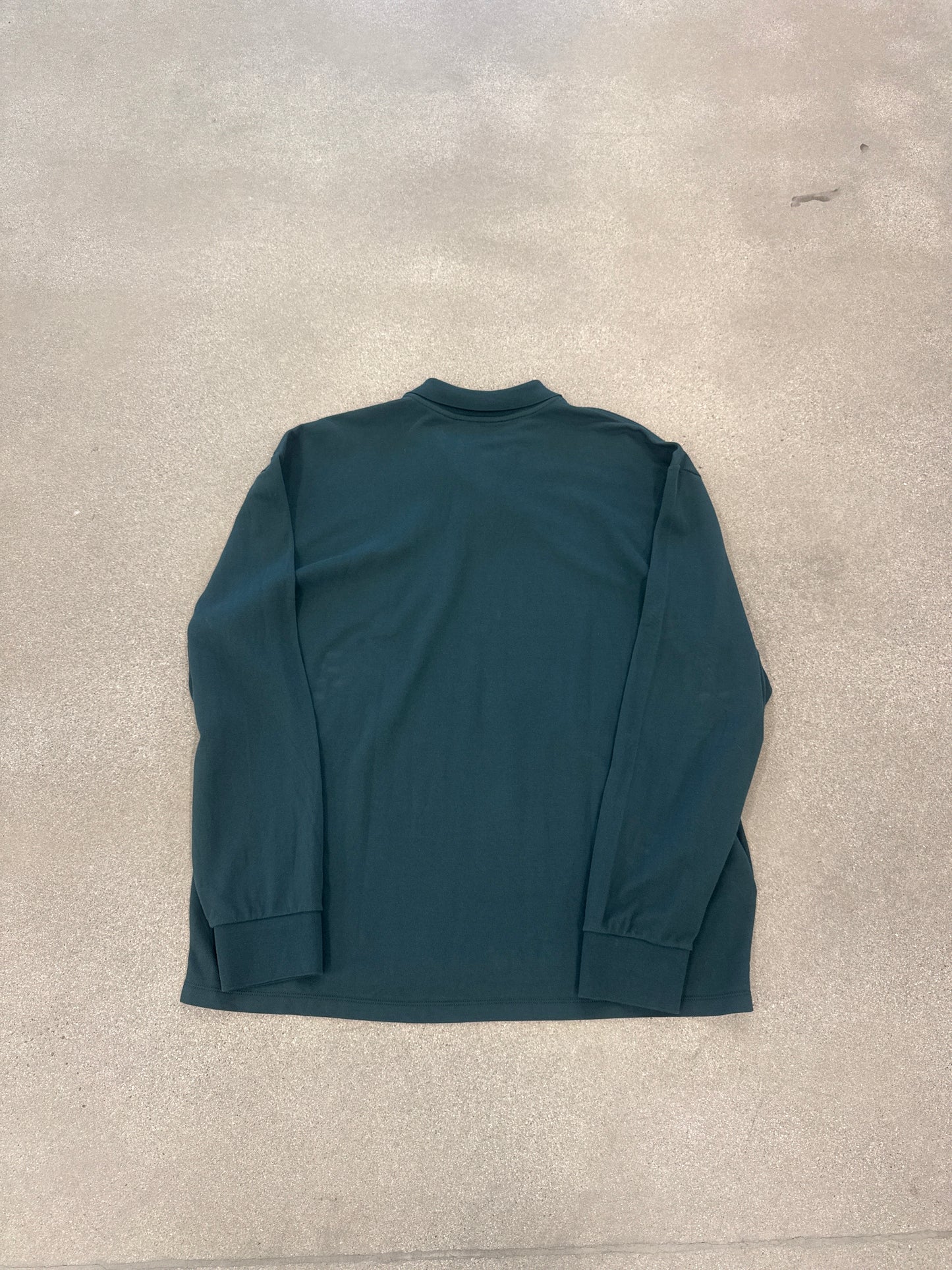 Miu Miu Green Cotton Pique Longsleeve Polo