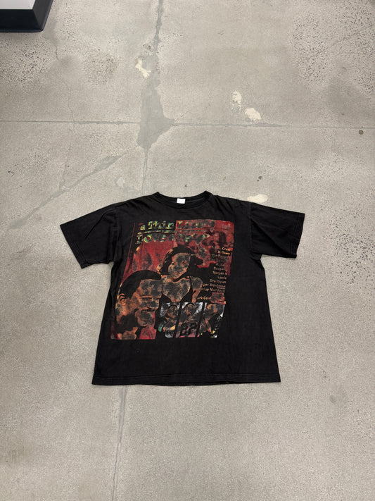 Vintage H-Town A Thin Life Between Love and Hate Rap Tee