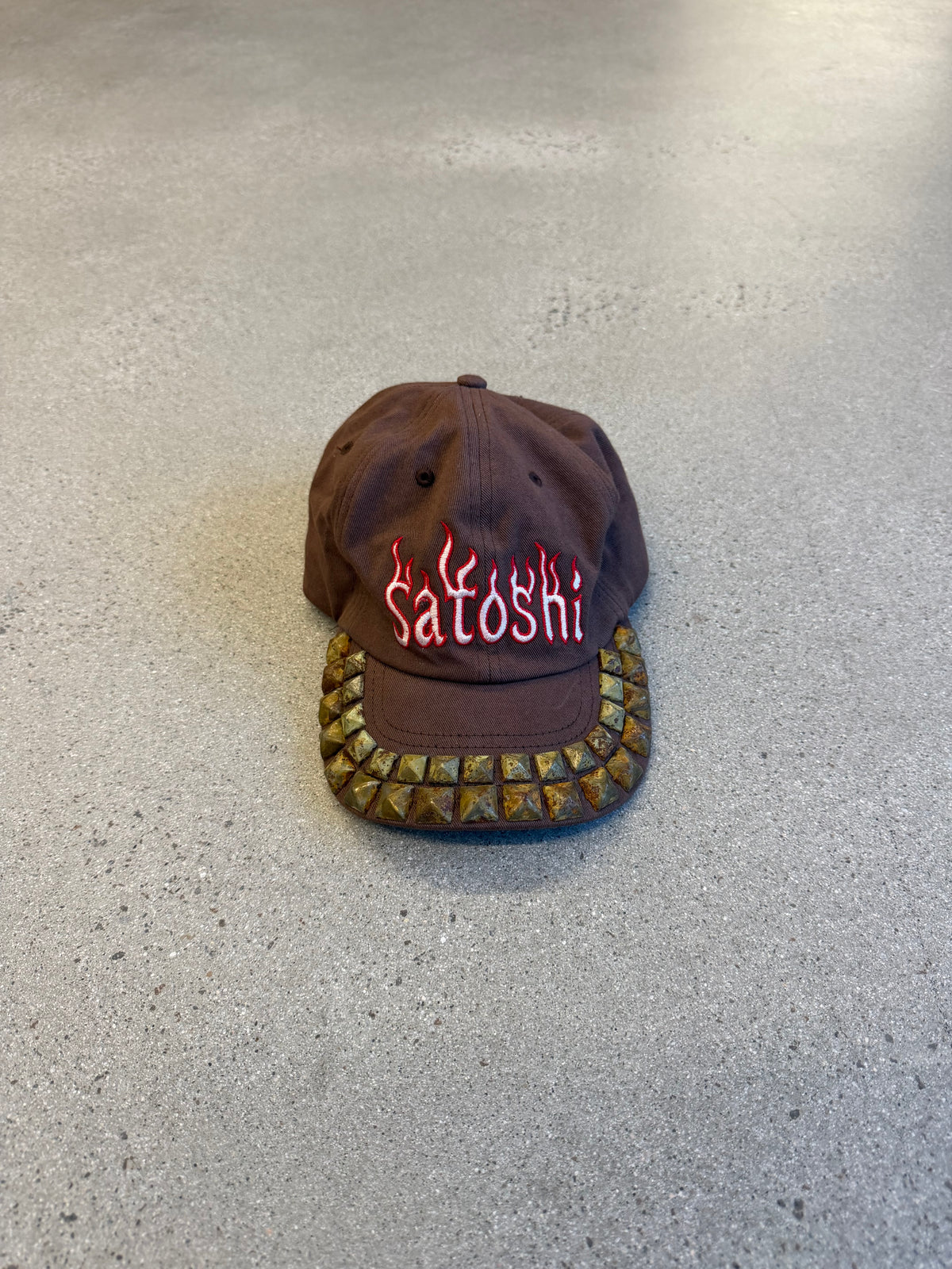 Satoshi Nakamoto Studded Flame Hat