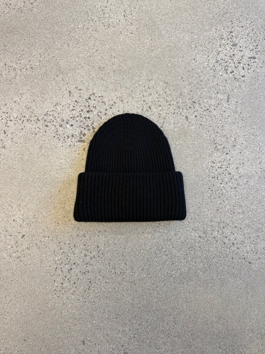 Chanel Black CC Cashmere Beanie