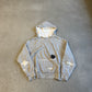 Saint Michael Gray Double Face Afterhood Thermal Hoodie