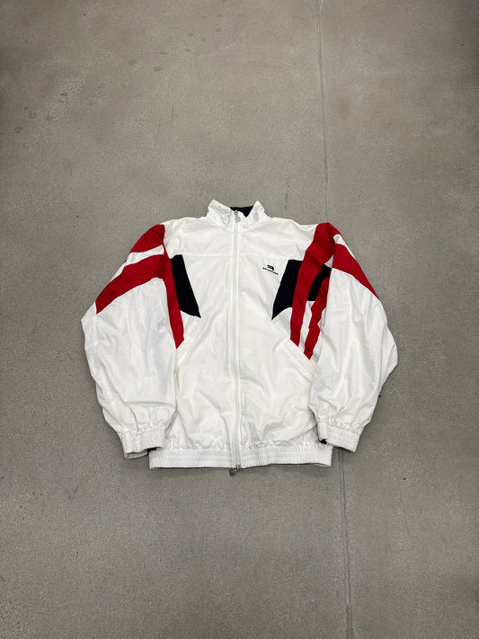 Balenciaga White Red 3B Sports Icon Tracksuit Jacket