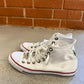 Chrome Hearts White Dagger Embellished Converse