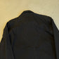 Chrome Hearts black western jacket back yoke detail showing heart-shaped panel stitching close up