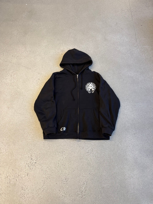 Chrome Hearts Vintage Triple Cross Horseshoe Logo Thermal Zipup