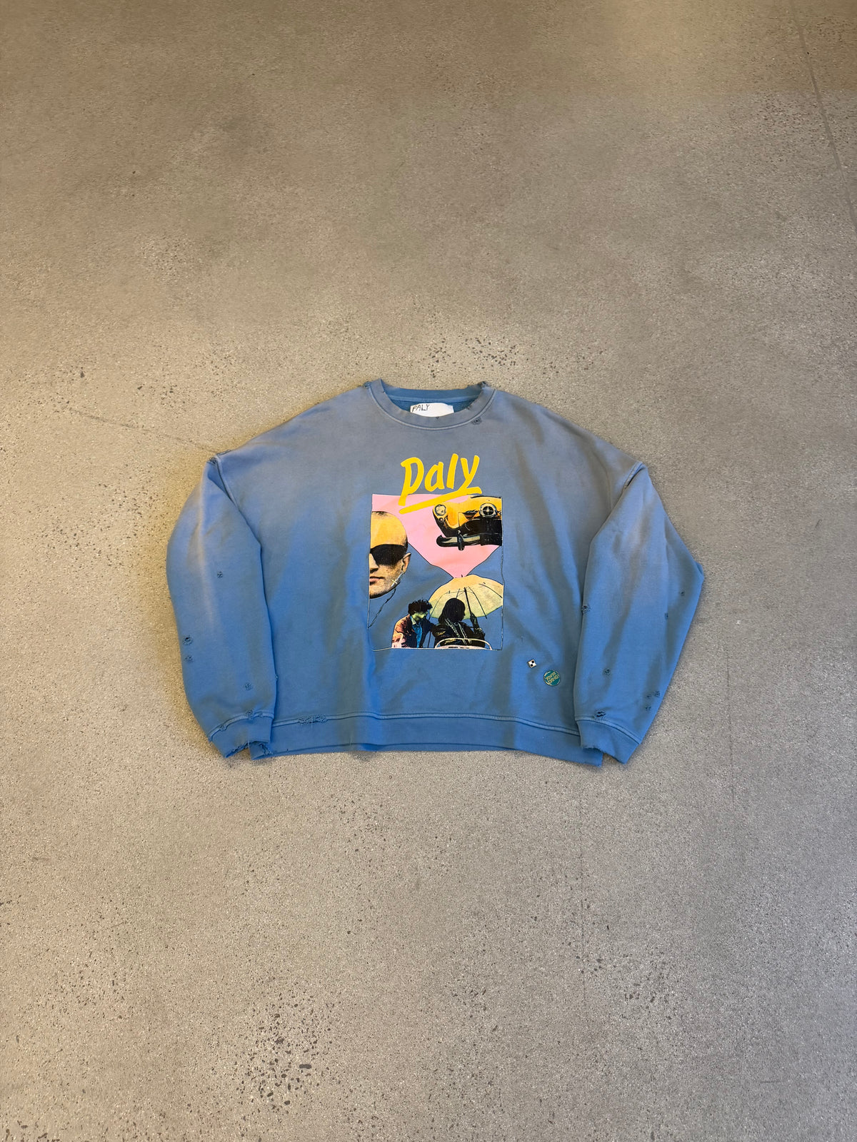 Paly Hollywood Blue Still Life Crewneck