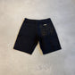 Chrome Hearts Black Flooded Patch Double Knee Carpenter Shorts
