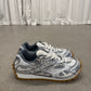 Bottega Veneta White Silver Orbit Sneakers