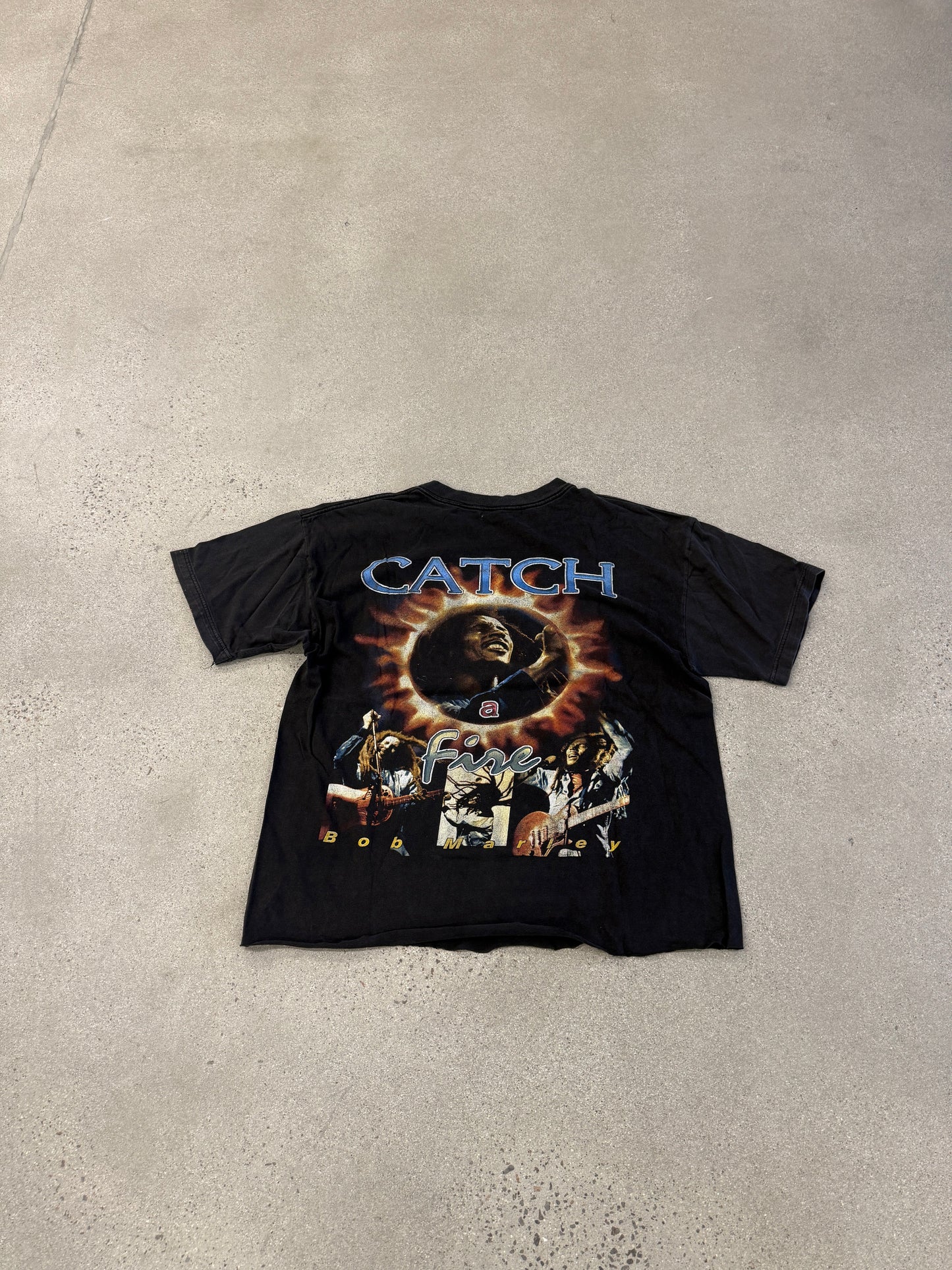 Vintage Bob Marley Catch a Fire Rap Tee