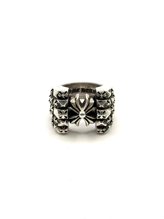 Chrome Hearts Deco Plus Silver Ring