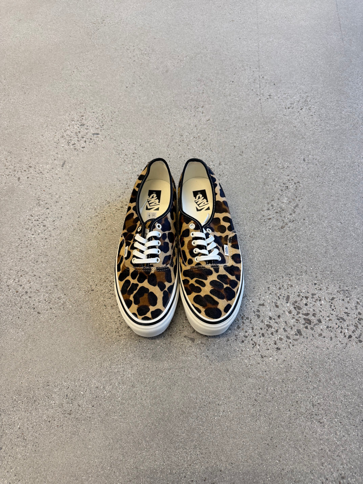 Vans Leopard Orange Black Premium Authentics