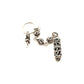 Chrome Hearts Silver Roller Keychain Keyring Pendant with Dagger