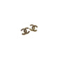 Chanel Silver Crystal CC Logo Earrings Set