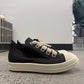 Rick Owens Mainline Greece Milk Leather Jumbo Lace Sneakers