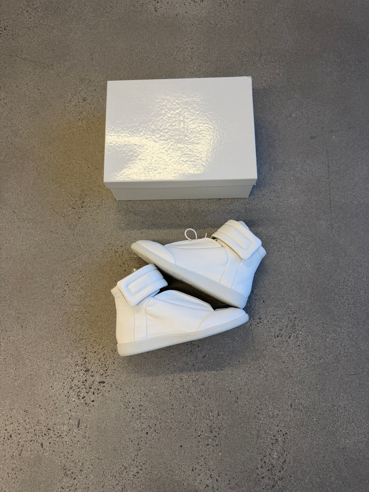 Maison Margiela White Future Leather High Tops