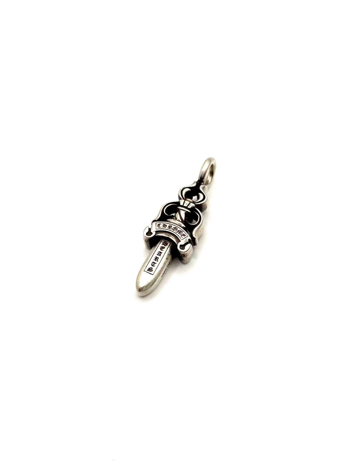 Chrome Hearts Silver Double Dagger Pendant