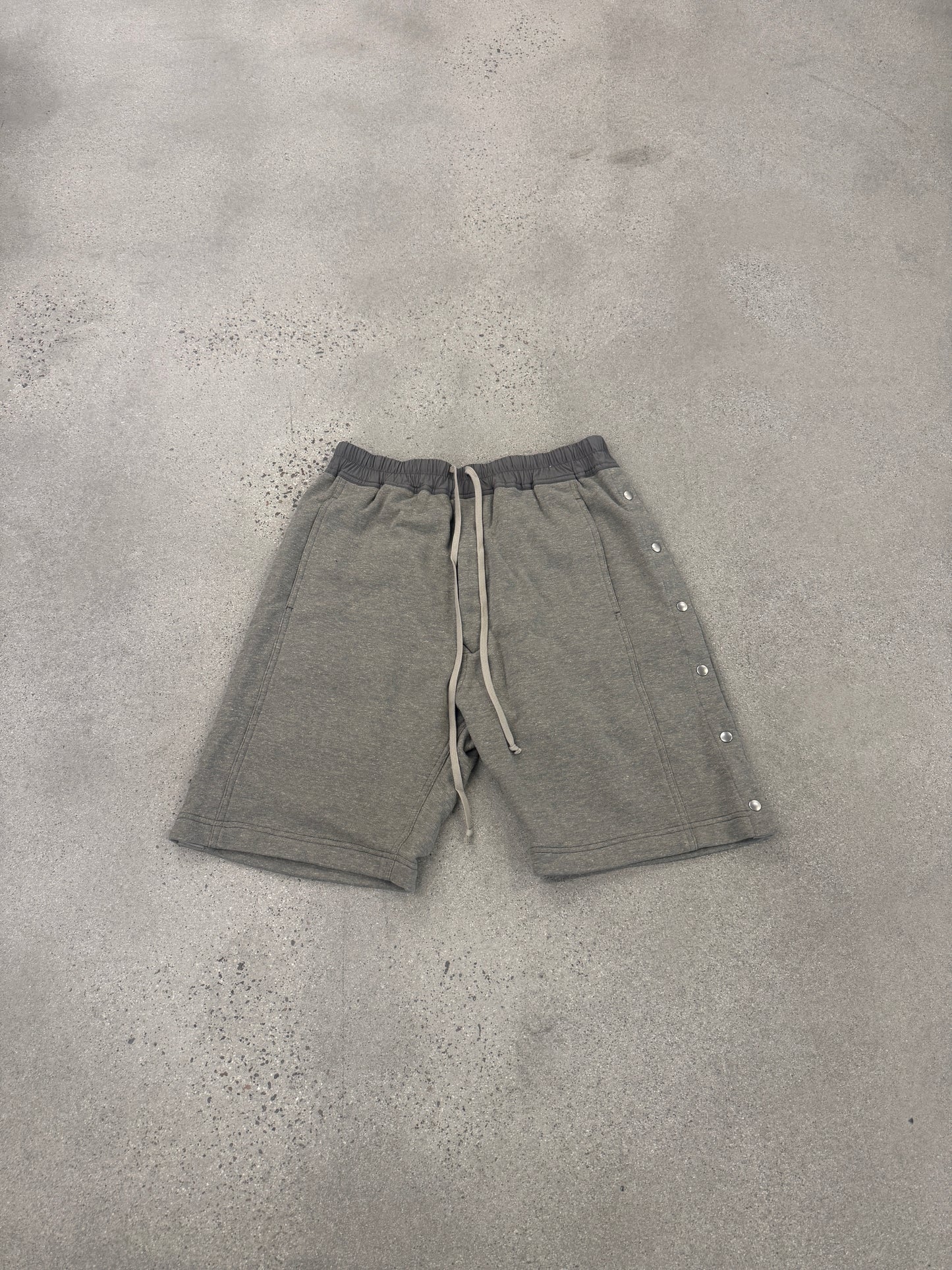 Rick Owens DRKSHDW Melange Grey Pusher Shorts