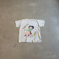 Vintage Betty Boop heathered cream tee with western Betty Boop cowgirl print and lasso graphic
