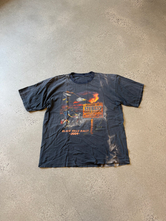 Vintage Faded Sturgis South Dakota Black Hills Rally Tee