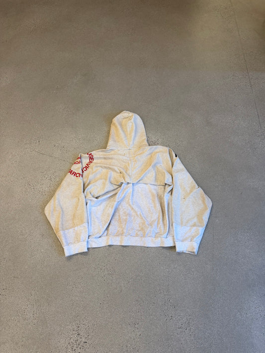 Project GR Reconstructed Gray Army Folded Zipup