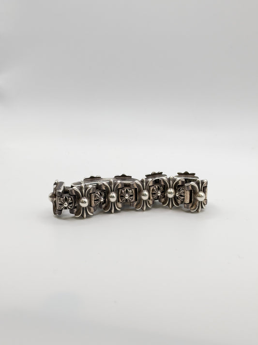 Chrome Hearts Cross Tail Silver H-Link Bracelet